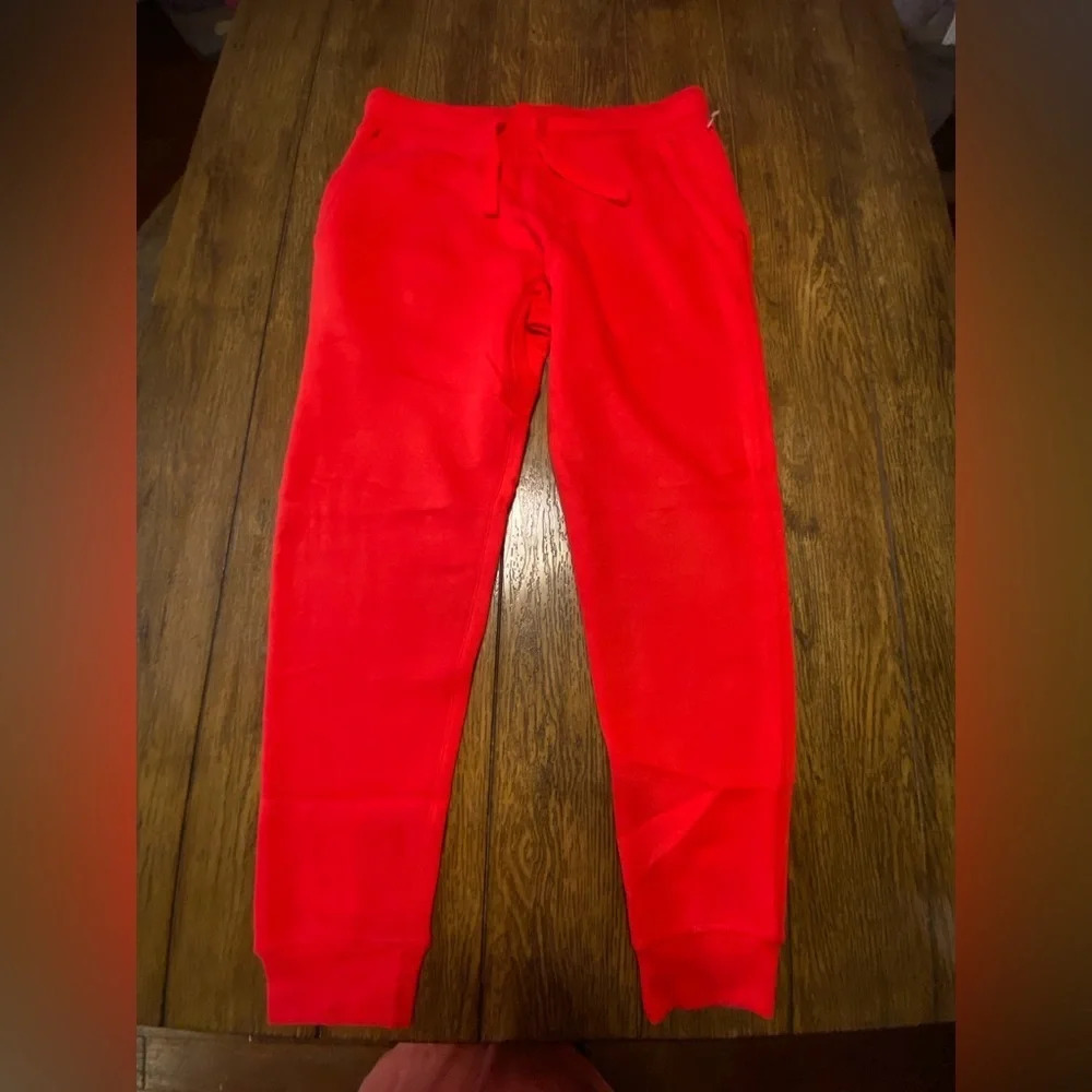Kinetix Red High Rise Pull On Cherry Red Joggers Size XL C5